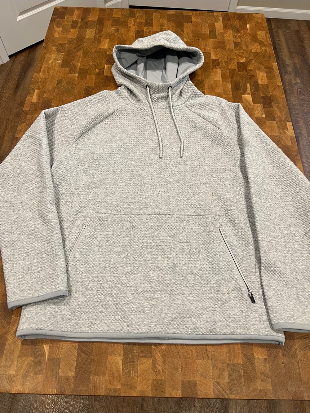 FLX waffle weave pull over hoodie